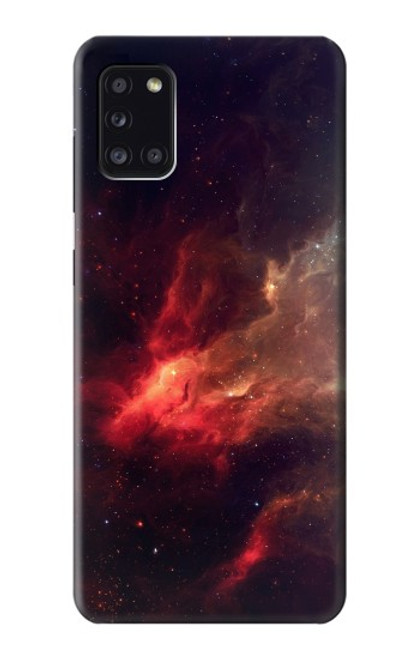 S3897 Red Nebula Space Case For Samsung Galaxy A31