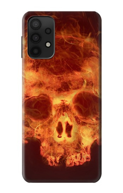 S3881 Fire Skull Case For Samsung Galaxy A32 5G