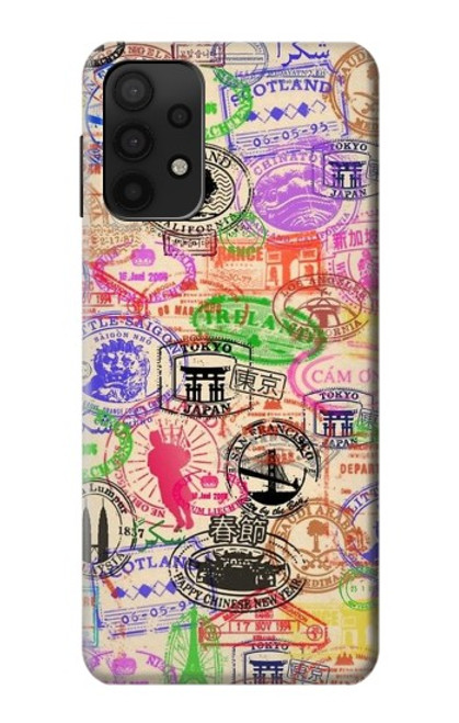 S3904 Travel Stamps Case For Samsung Galaxy A32 5G