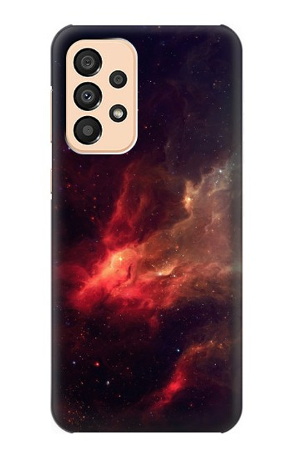 S3897 Red Nebula Space Case For Samsung Galaxy A33 5G