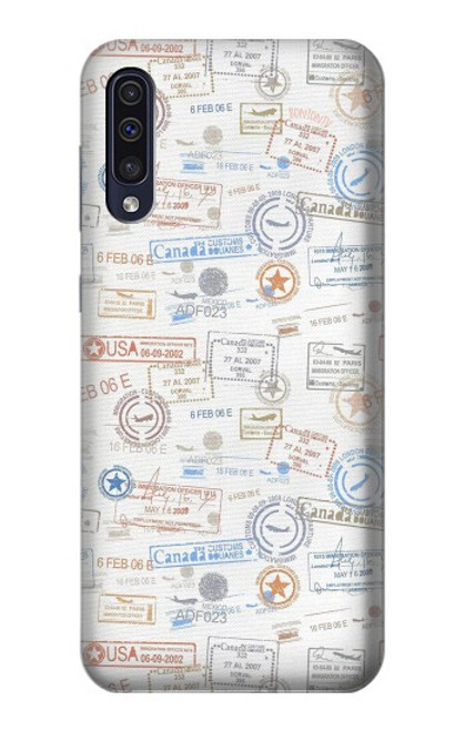 S3903 Travel Stamps Case For Samsung Galaxy A50