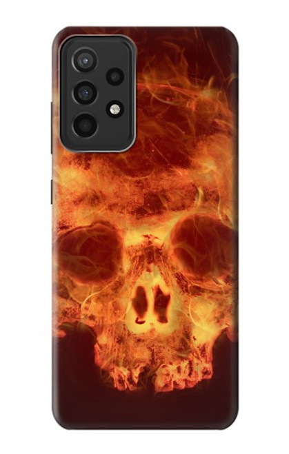 S3881 Fire Skull Case For Samsung Galaxy A52s 5G