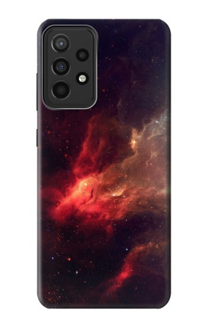 S3897 Red Nebula Space Case For Samsung Galaxy A52s 5G