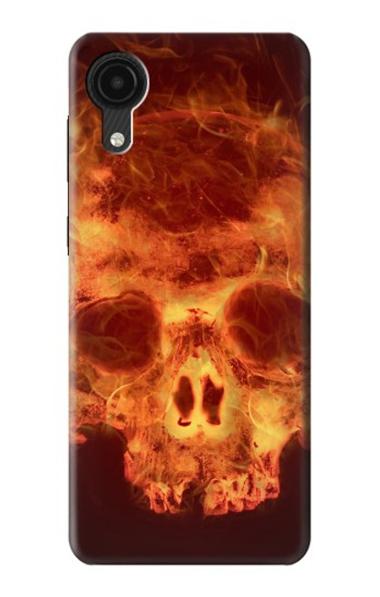 S3881 Fire Skull Case For Samsung Galaxy A03 Core
