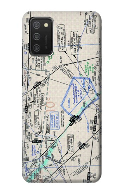 S3882 Flying Enroute Chart Case For Samsung Galaxy A03S