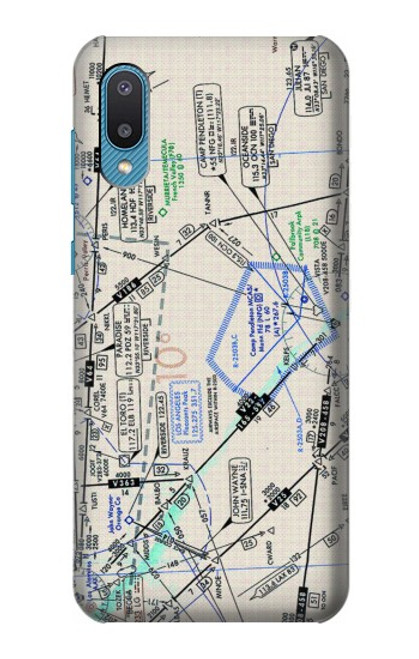 S3882 Flying Enroute Chart Case For Samsung Galaxy A04, Galaxy A02, M02