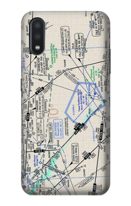 S3882 Flying Enroute Chart Case For Samsung Galaxy A01