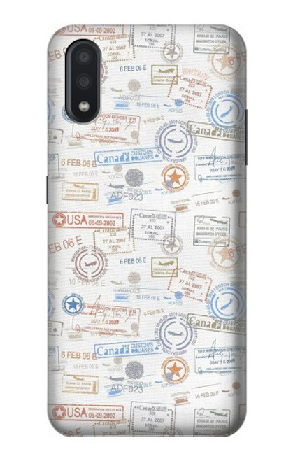 S3903 Travel Stamps Case For Samsung Galaxy A01