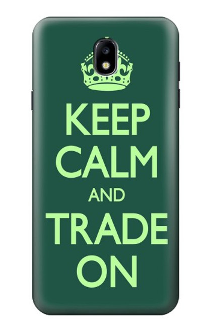S3862 Keep Calm and Trade On Case For Samsung Galaxy J7 (2018), J7 Aero, J7 Top, J7 Aura, J7 Crown, J7 Refine, J7 Eon, J7 V 2nd Gen, J7 Star
