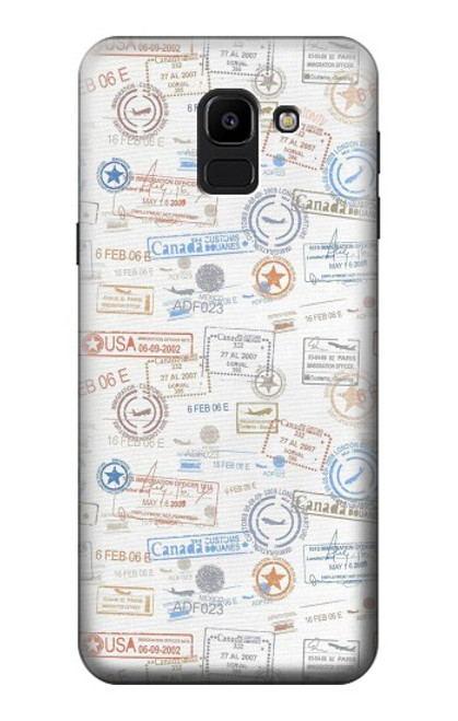 S3903 Travel Stamps Case For Samsung Galaxy J6 (2018)