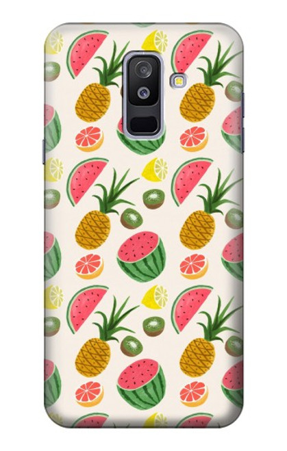 S3883 Fruit Pattern Case For Samsung Galaxy A6+ (2018), J8 Plus 2018, A6 Plus 2018