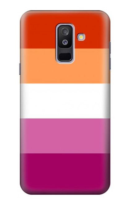 S3887 Lesbian Pride Flag Case For Samsung Galaxy A6+ (2018), J8 Plus 2018, A6 Plus 2018