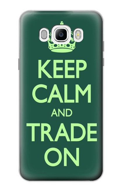 S3862 Keep Calm and Trade On Case For Samsung Galaxy J7 (2016)