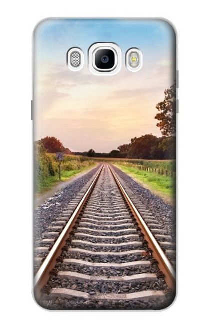 S3866 Railway Straight Train Track Case For Samsung Galaxy J7 (2016)