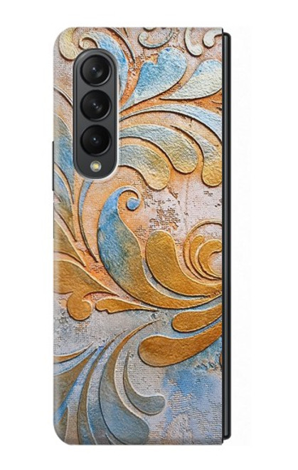 S3875 Canvas Vintage Rugs Case For Samsung Galaxy Z Fold 3 5G