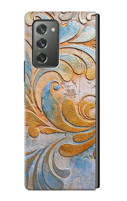S3875 Canvas Vintage Rugs Case For Samsung Galaxy Z Fold2 5G