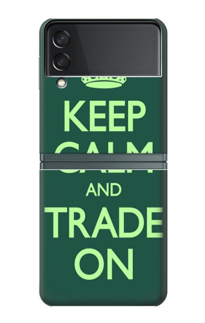 S3862 Keep Calm and Trade On Case For Samsung Galaxy Z Flip 3 5G