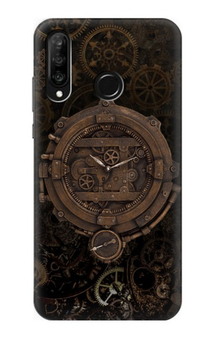 S3902 Steampunk Clock Gear Case For Huawei P30 lite