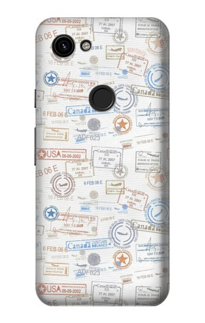 S3903 Travel Stamps Case For Google Pixel 3a