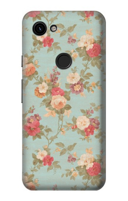 S3910 Vintage Rose Case For Google Pixel 3a