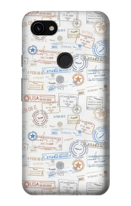 S3903 Travel Stamps Case For Google Pixel 3a XL