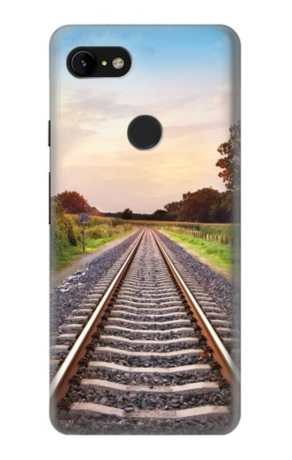 S3866 Railway Straight Train Track Case For Google Pixel 3 XL