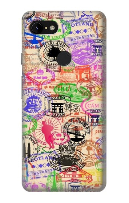 S3904 Travel Stamps Case For Google Pixel 3 XL