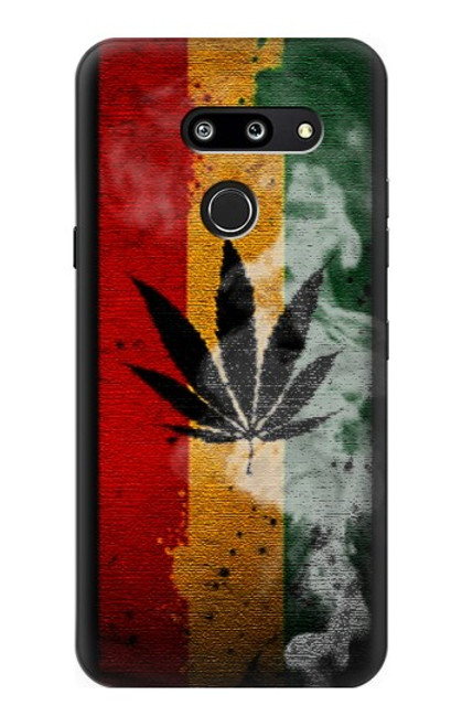 S3890 Reggae Rasta Flag Smoke Case For LG G8 ThinQ