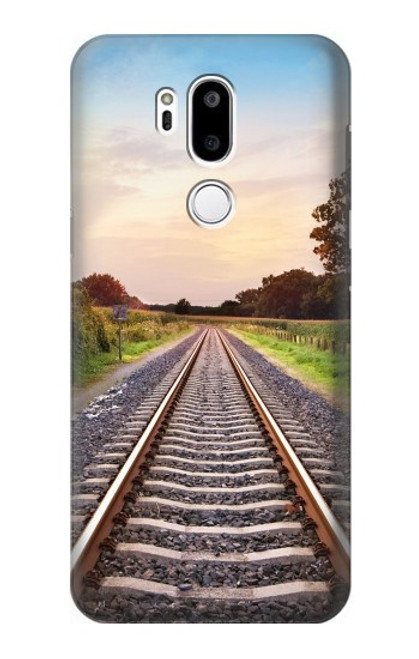 S3866 Railway Straight Train Track Case For LG G7 ThinQ