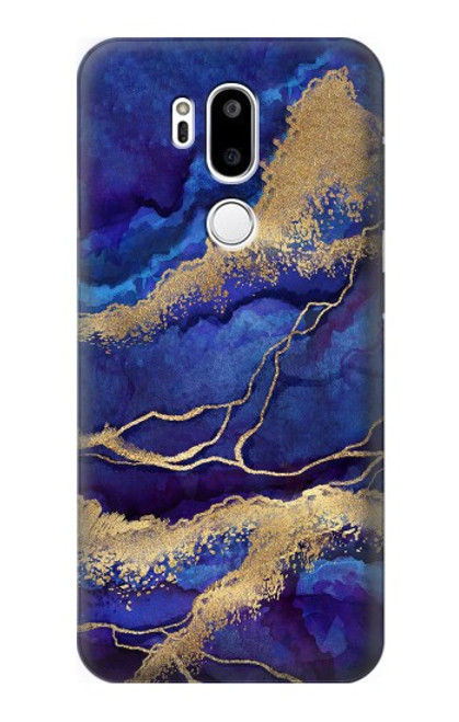 S3906 Navy Blue Purple Marble Case For LG G7 ThinQ