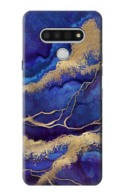 S3906 Navy Blue Purple Marble Case For LG Stylo 6