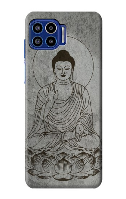 S3873 Buddha Line Art Case For Motorola One 5G
