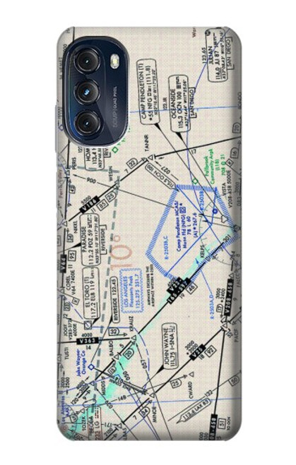 S3882 Flying Enroute Chart Case For Motorola Moto G (2022)