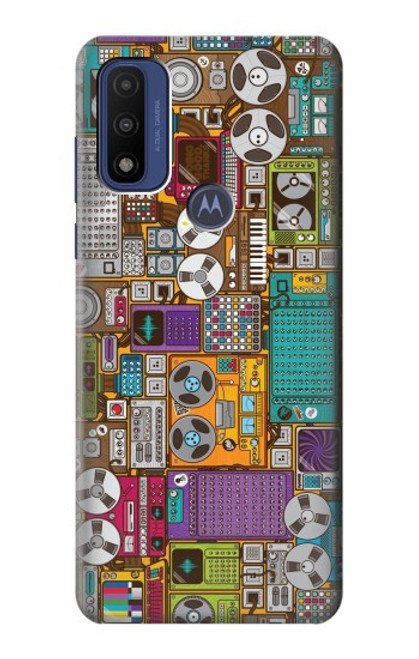 S3879 Retro Music Doodle Case For Motorola G Pure