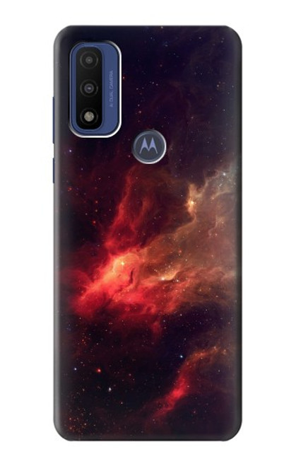 S3897 Red Nebula Space Case For Motorola G Pure