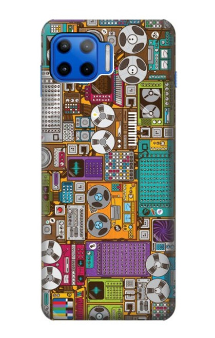 S3879 Retro Music Doodle Case For Motorola Moto G 5G Plus