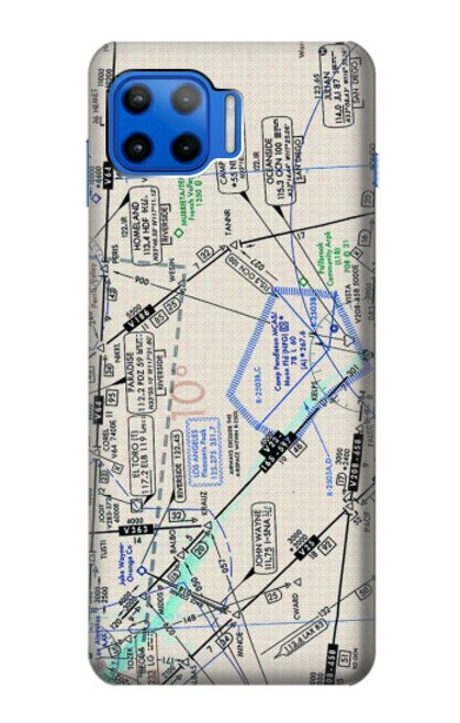 S3882 Flying Enroute Chart Case For Motorola Moto G 5G Plus