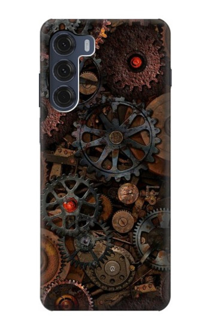 S3884 Steampunk Mechanical Gears Case For Motorola Moto G200 5G