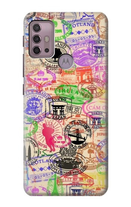 S3904 Travel Stamps Case For Motorola Moto G30, G20, G10