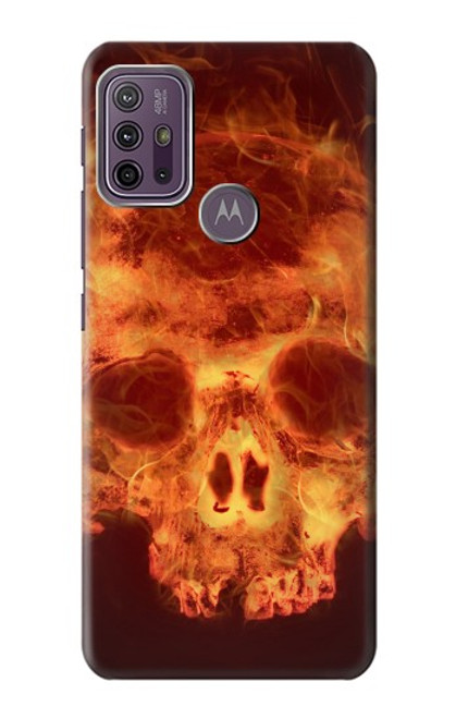 S3881 Fire Skull Case For Motorola Moto G10 Power