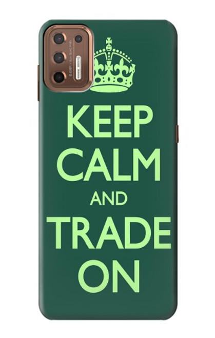 S3862 Keep Calm and Trade On Case For Motorola Moto G9 Plus