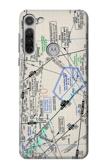 S3882 Flying Enroute Chart Case For Motorola Moto G8