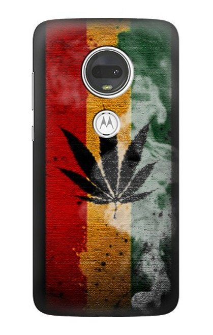 S3890 Reggae Rasta Flag Smoke Case For Motorola Moto G7, Moto G7 Plus