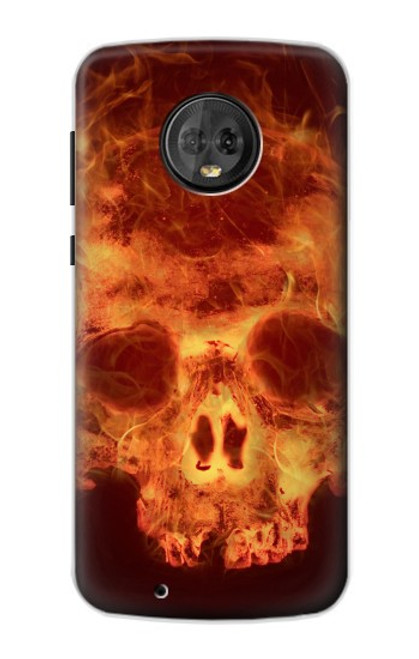 S3881 Fire Skull Case For Motorola Moto G6