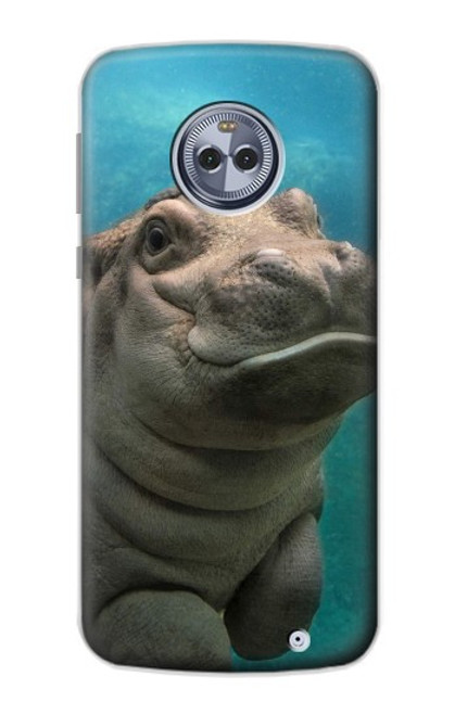 S3871 Cute Baby Hippo Hippopotamus Case For Motorola Moto X4