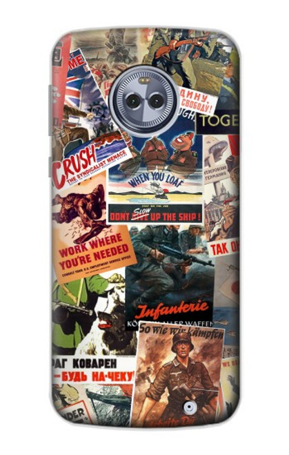 S3905 Vintage Army Poster Case For Motorola Moto X4