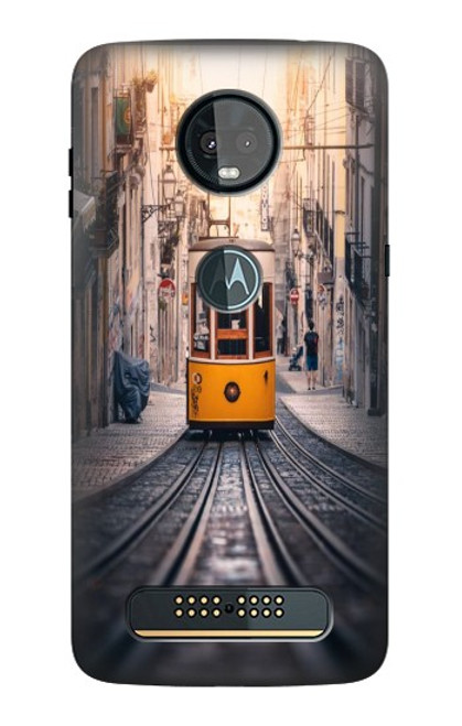 S3867 Trams in Lisbon Case For Motorola Moto Z3, Z3 Play