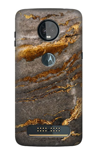 S3886 Gray Marble Rock Case For Motorola Moto Z3, Z3 Play