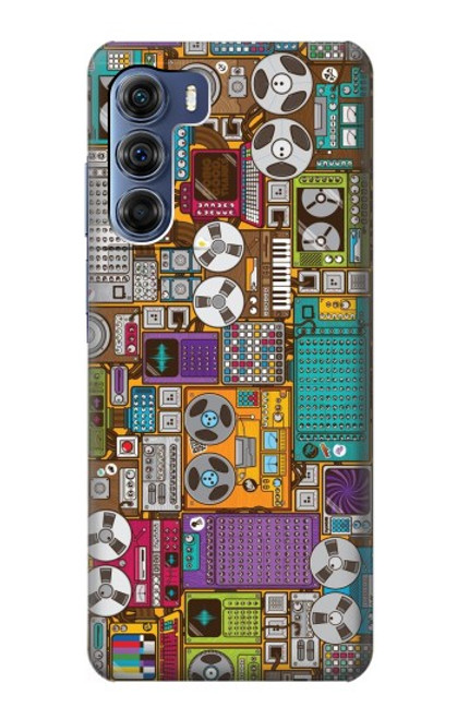 S3879 Retro Music Doodle Case For Motorola Edge S30