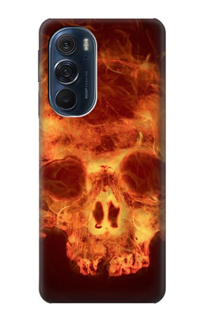 S3881 Fire Skull Case For Motorola Edge X30